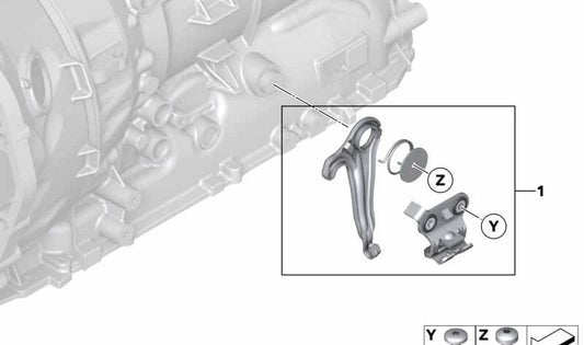 OEM 24507604957 Kit de réparation de déverrouillage d'urgence pour BMW F07, F10, F01, F02, F04. BMW d'origine.