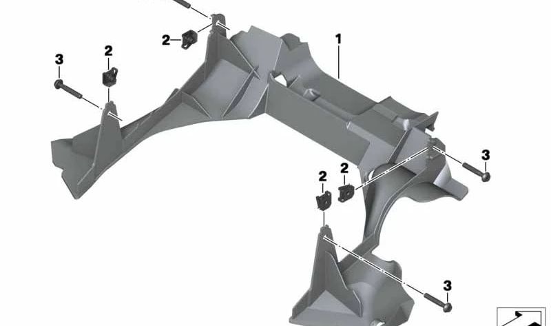 Gabelschloss OEM 46637727274 für BMW R1200GS, R1200GS Adventure Motorräder. Original BMW Motorrad.
