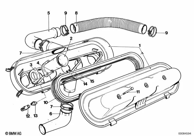 Dichtgummi per BMW E46, E53, F30 (OEM 1371130488). BMW originale