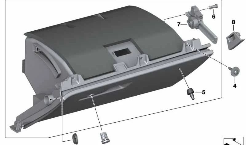 Cerradura exterior OEM 51459474489 para BMW G29. Original BMW.