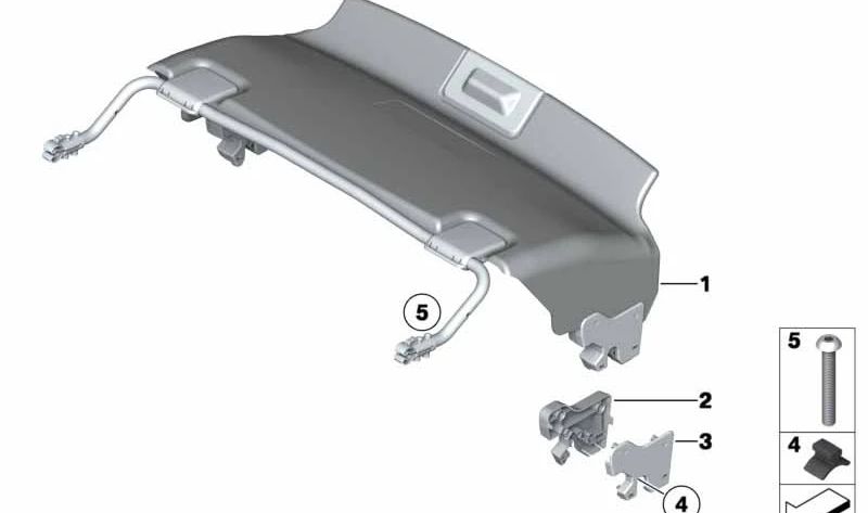 Tope de goma OEM 51477231938 para BMW Z4 E89 sDrive18i, sDrive20i, sDrive23i. Compatible con modelos fabricados entre 2009 y 2016. Pieza original BMW.