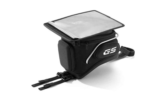 Bolsa sobredepósito con compartimento para mapas OEM 77452457813 para motos BMW R1200GS, R1250GS, S1000XR, F750GS, F850GS... y más. Original BMW Motorrad.