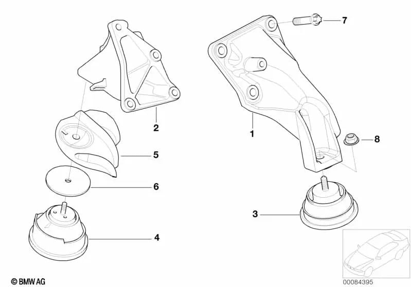 Right Heat Shield for BMW 3 Series E46, Z4 E85, E86 (OEM 22111094624). Original BMW