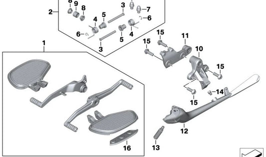 Perno roscado OEM 46539899214 para motos BMW R 18, R 18 Classic, R 18 B, R 18 Transcontinental... y más. Original BMW Motorrad.