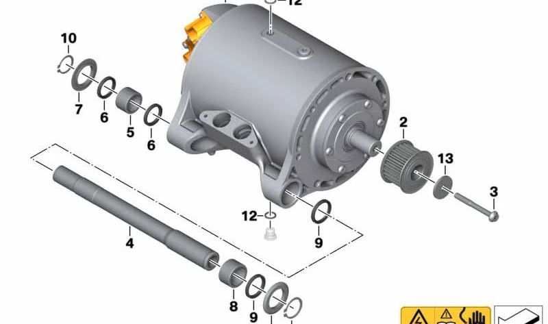 Casquillo de aguja trasero OEM 33358544911 para motos BMW C evolution (K17). Original BMW Motorrad.