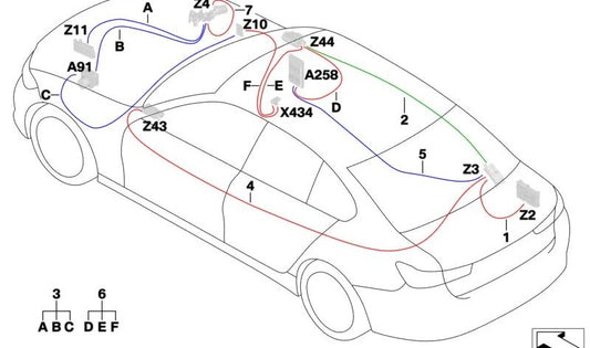 Módulo de reparación cables suministro OEM 61129835599 para BMW G20, G28, G80, G81, i3. Compatible con versiones 316d y 318d. Original BMW.