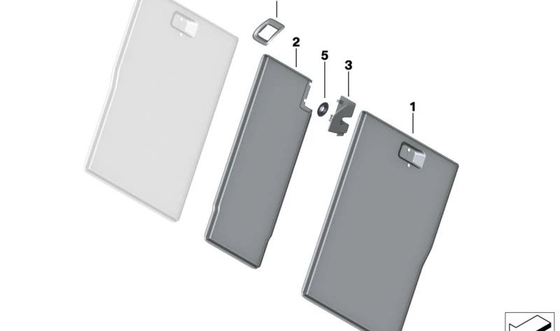 Evelolecedora Deckung zentraler Verschluss OEM 52207456114 für BMW F40, F44. Original BMW Stück.