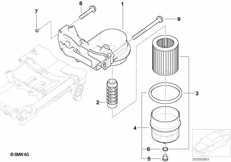 Casquillo de ajuste OEM 11411722839 para BMW E36, E46, F80 M3, F82 M4, E34, E39, E60, E65, X5 E53, Z3, Z4... y más. Original BMW.