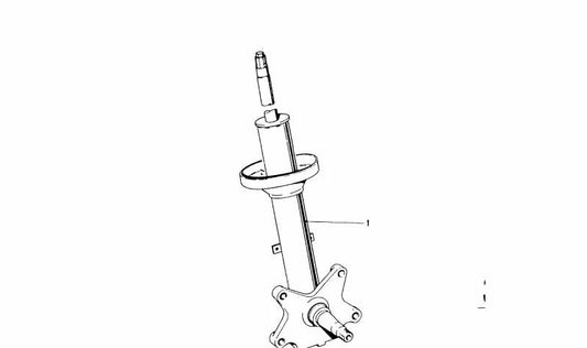 Front shock absorber OEM 31311102443 for BMW E23. Original BMW.