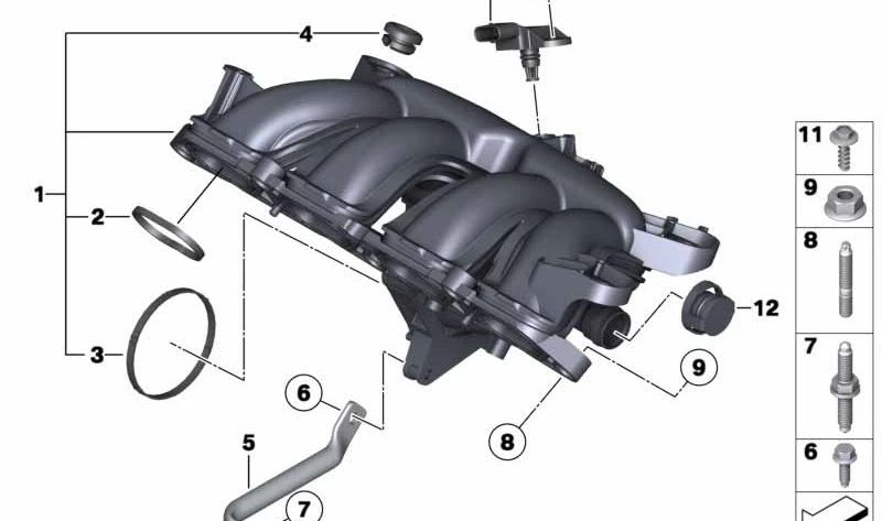 Tapón ciego OEM 11617596034 para MINI R56, R55, R57, R58, R59, R60, R61 y BMW F20, F21, F30, F31... y más. Original BMW y MINI.