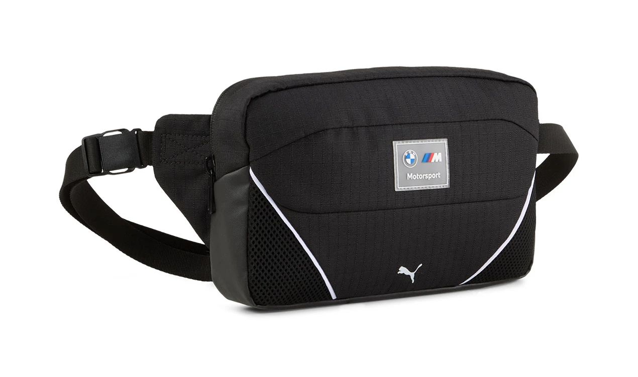 Grand sac banane noir OEM 80225B5D131 valable pour BMW. Véritable BMW.