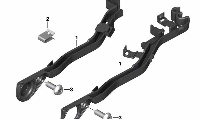 Clip de sujeción OEM 61137687808 para BMW Motorrad C 600 Sport, C 650 Sport, C 650 GT, F 700 GS, F 800 GS, K 1300 R, K 1300 S, R 1200 GS, R nineT, S 1000 RR, S 1000 XR. Original BMW Motorrad.