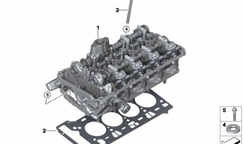 Culata con árbol de levas OEM 11122906619 para BMW G30 M550i xDrive, G11 750i, G12 750Li y variantes xDrive. Compatible con motores N63R. Original BMW.