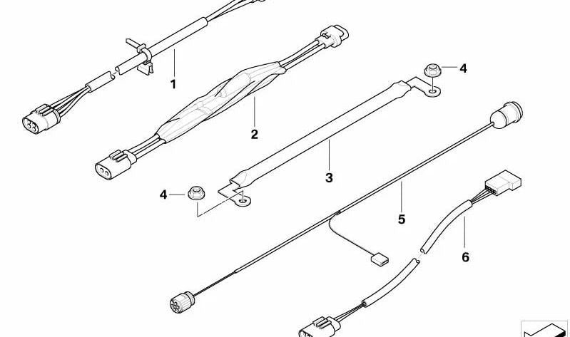 Cable adaptador para ventilador de una velocidad OEM 61116916144 para MINI R50, R52, R53. Compatible con modelos One y Cooper. Original MINI.