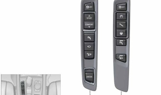 Central Console Control Module 61319262719 for BMW F15, F16. Original BMW.