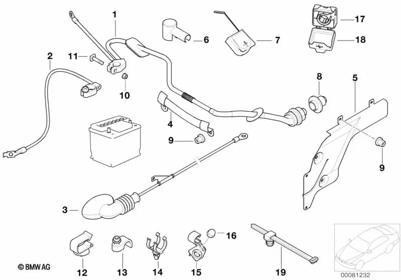 Parte inferior de tapa OEM 12421438720 para BMW Z3 E36 (1.9, 2.0, 2.2). Original BMW.