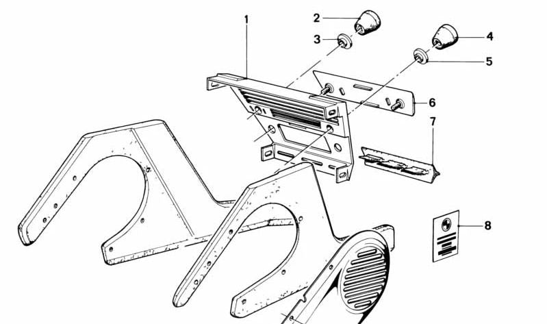Tapa interior OEM 51161850094 para BMW E12 {518, 518i, 520, 520i}. Pieza original BMW. Ideal para cubrir componentes en el habitáculo de forma segura y estética.