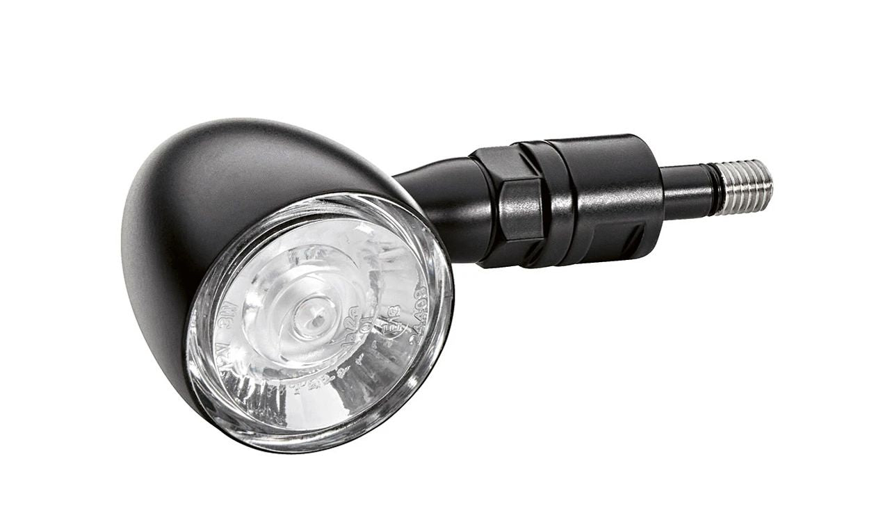 Juego de intermitentes LED delanteros negros OEM 77515A1A278 para motos BMW R 18, R 18 Classic, R 18 B, R 18 Transcontinental. Original BMW Motorrad.