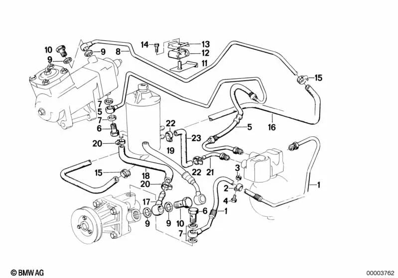BMW Pressure Tleal 5 E28 (OEM 32411132526). BMW d'origine.