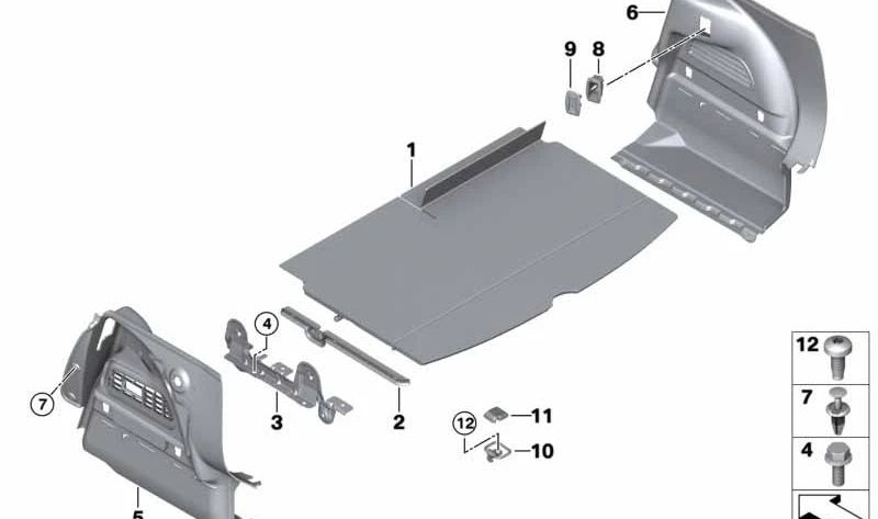 Tapa embellecedora anilla sujeción OEM 51477068931 para MINI R55, R56, R57, R58, R59, R60, R61 y BMW E60, E61, E63, E64. Pieza original MINI y BMW.