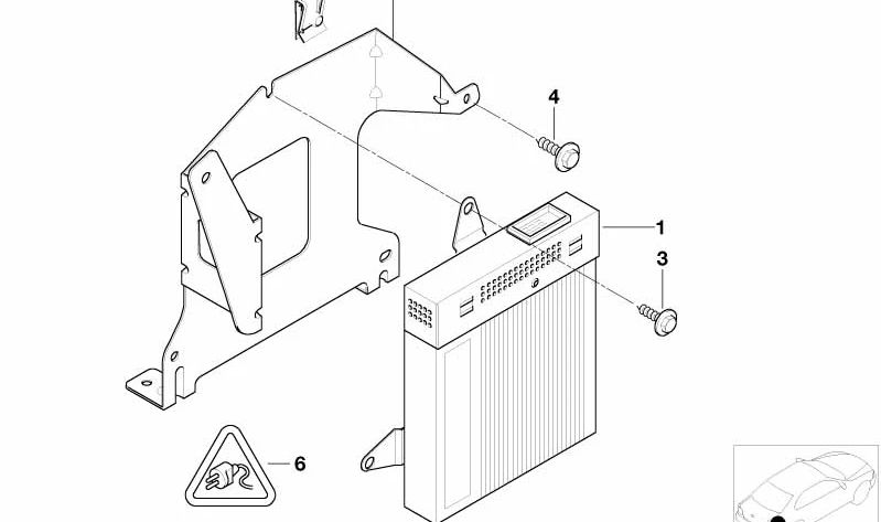 Amplificatore audio Hifi Harman Kardon OEM 65126946985 per BMW E46 {All compatibili Modelli: 316CI, 318CI} BMW originale.