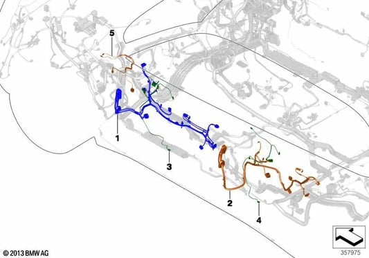 Adapter cable set for BMW X5 F15, F85, X6 F16, F86 (OEM 61126819934). Original BMW