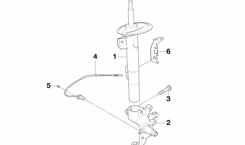 Sensor ABS OEM 34526756373 para BMW Serie 7 E38. Original BMW.