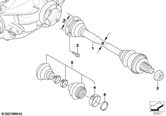 Hinterer ABS-Sensorring OEM 33215A1A7D9 für BMW E81, E87, E90, E92, X3 E83, Z4 E89... und mehr. Original BMW.