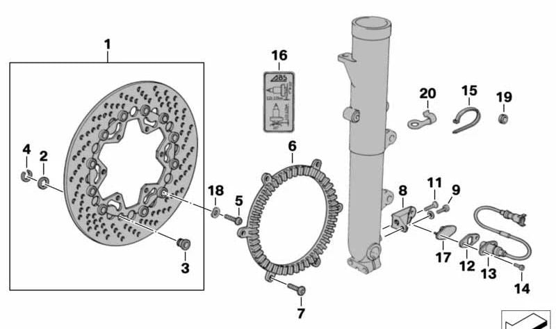 Tapón OEM 31422312048 para motos BMW K 100 RS, K 1100 LT, K 1100 RS. Original BMW Motorrad.