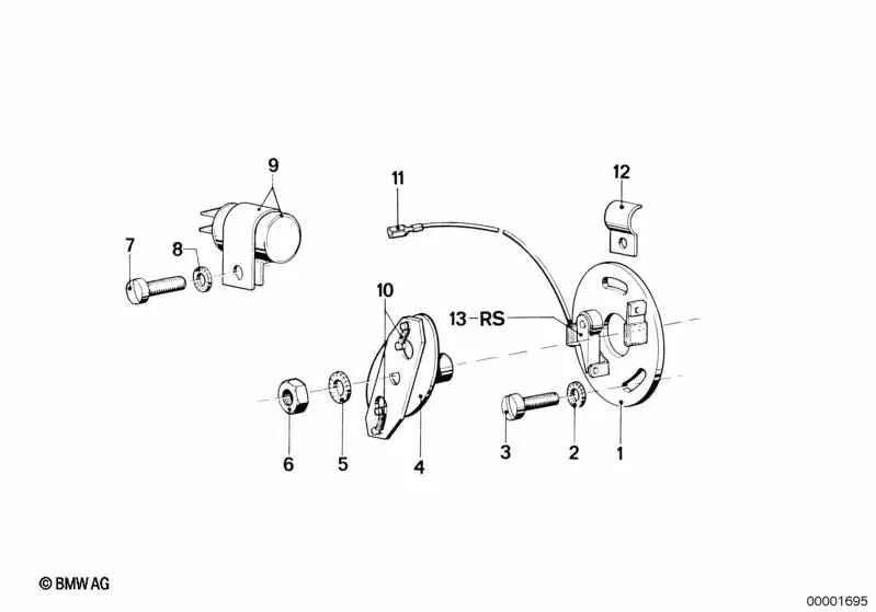 Régulateur centrifuge pour BMW E70, E53, E46 Series 3 E46 F30 (OEM 12111356286). BMW d'origine
