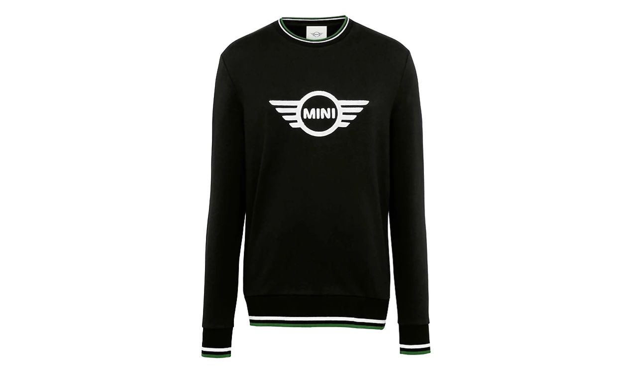 Sudadera negra logo MINI Wing Loop talla L OEM 80145A0A601 para BMW y MINI. Original MINI.