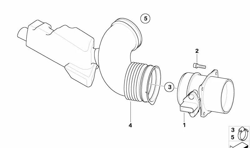 Left protective bellows (dust cover) OEM 13717501201 for BMW 7 Series E65, E66. Original BMW.