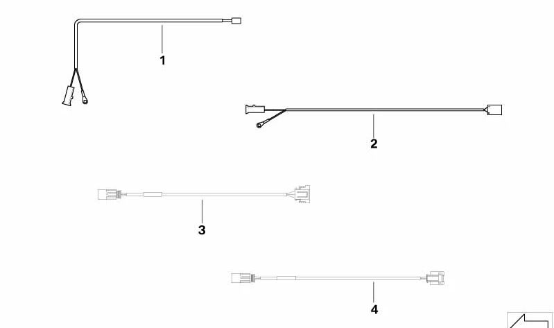 Mazo de cables adicional OEM 12427530357 para servobomba en MINI R52, R53, Cooper S, JCW GP. Original MINI.