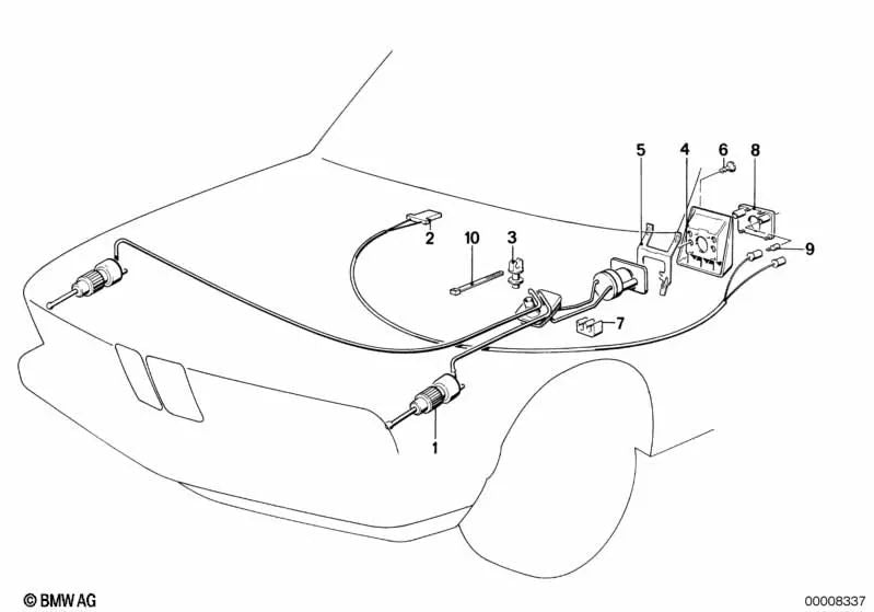 Regulador de escopo de luz para BMW 5 E28 Series, 6 E24 Series, 7 E23 (OEM 63121386148). BMW original.