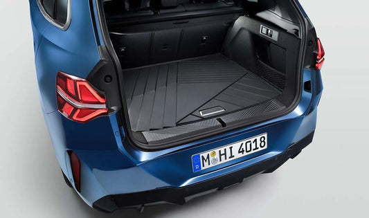 Alfombrilla maletero rígida impermeable OEM 51475B3C4F2 para BMW G20, G21. Protección total contra suciedad y líquidos, ajuste perfecto. Original BMW.