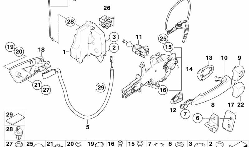 Asa de puerta izquierda imprimada OEM 51215A8E297 para BMW Serie 1 Cabrio (E88). Original BMW.
