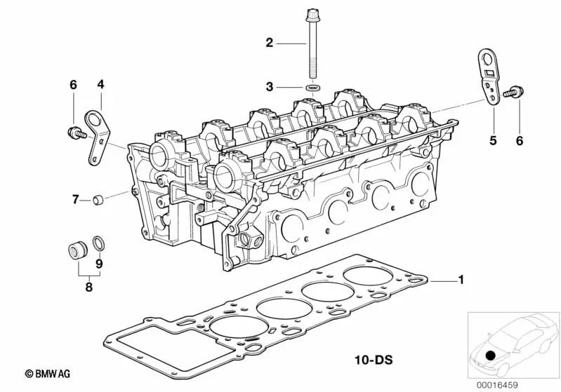 Junta do cabeçote para BMW X5 E53, Série Z8 E52 (OEM 11127519405). BMW originais.