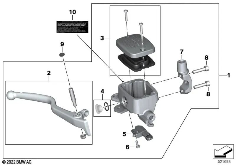 Capuchon pour vis diamètre 10mm OEM 35426796540 pour BMW E81, E87, F20, F30, G20, E90, G01, X5, Z4... et plus. Véritable BMW.