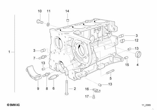 Tobera de inyección de aceite OEM 11422243332 para BMW E36, E34, E39, E38. Original BMW.