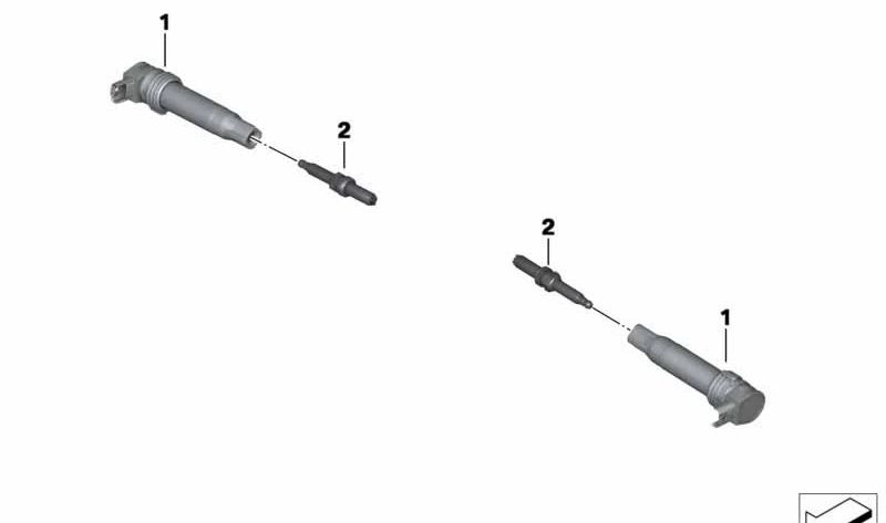 Bobina di accensione OEM 12138526677 per moto BMW R 1200 GS, R 1200 GS Adventure, R 1200 RT, R 1200 R, R 1200 RS. BMW Motorrad originale.