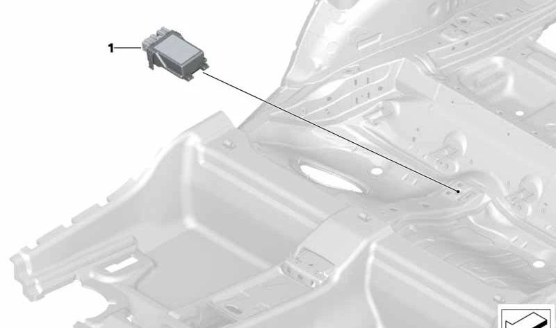 Módulo control calefacción cuello OEM 61357427905 para BMW F33, F83. Original BMW.