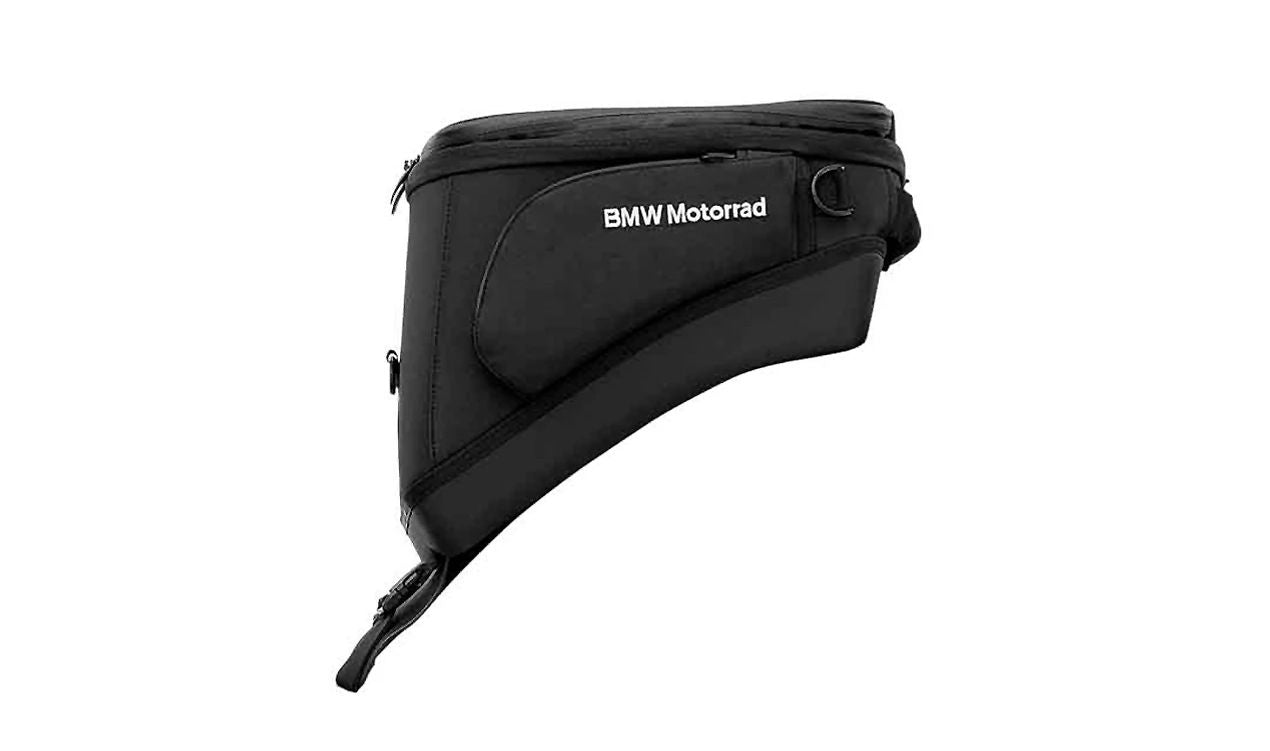 Bolsa sobredepósito negra OEM 77458520297 para motos BMW K1600GT, K1600GTL. Original BMW Motorrad.