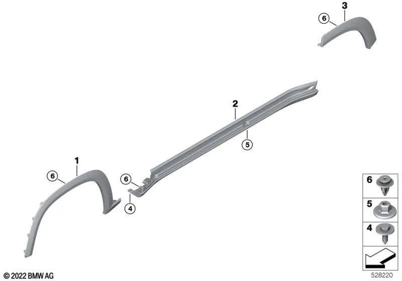 Left side skirt cover for BMW G09 (OEM 51779450909). Original BMW