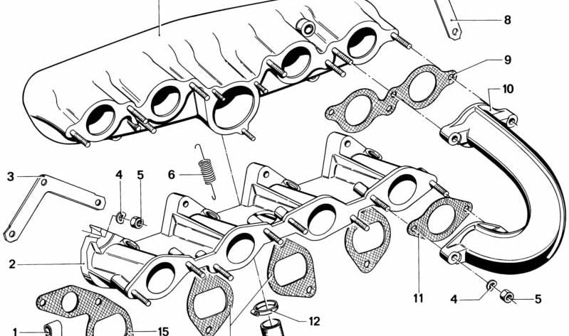 Muelle de tracción OEM 13541257052 para BMW E12. Original BMW.