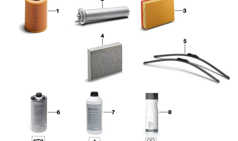 Filtro de ar OEM 13715A1BC50 para BMW 5 G60 Series, G61 e 7 G70 Series. Compatível com sistemas de ingestão e manutenção do motor. BMW original.