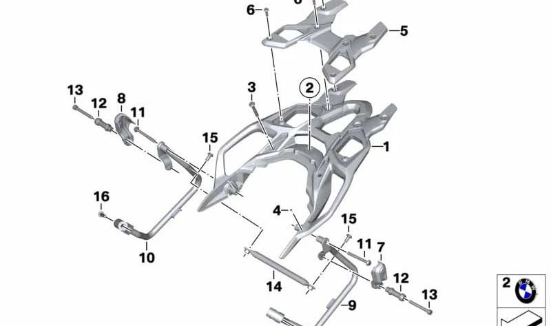 Tornillo ISA M8X65 OEM 07129906315 para BMW Motorrad S 1000 R (K47), S 1000 XR (K49). Original BMW Motorrad.