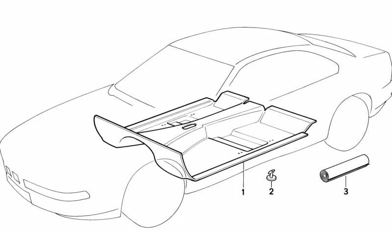 Cierre de rosca 18mm OEM 51478127273 para BMW E31. Pieza original BMW. Ideal para fijaciones en la moqueta o revestimientos del maletero. Color gris plata oscuro.