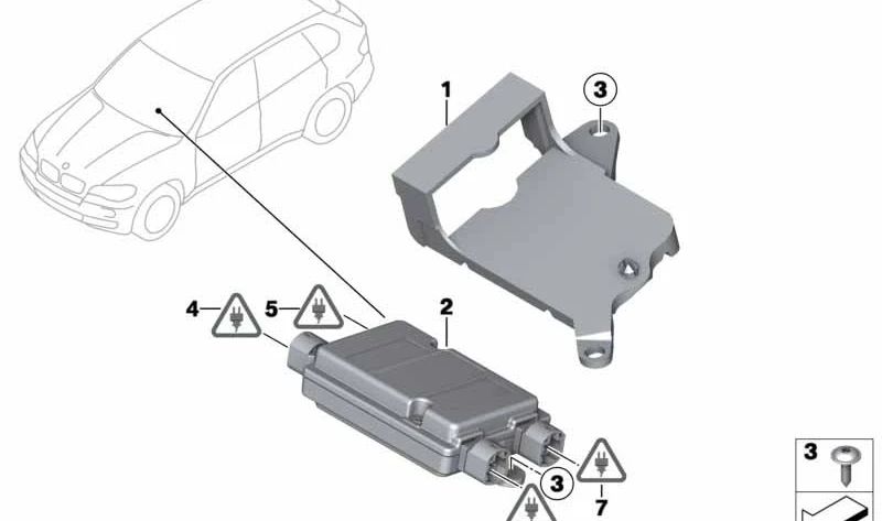 Cable HSD OEM 61119183946 para BMW E70, E71, E72. Original BMW.
