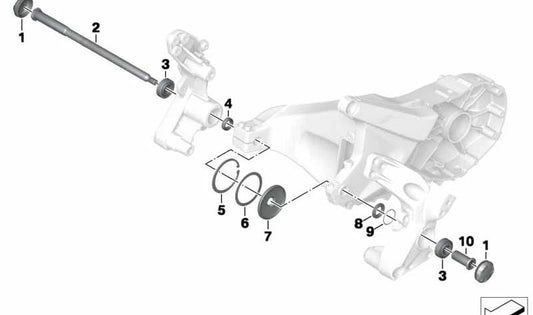 Arruela espaçadora traseira OEM 33357725241 para motocicletas BMW C 600 Sport, C 650 Sport, C 650 GT. Originais BMW Motorrad.
