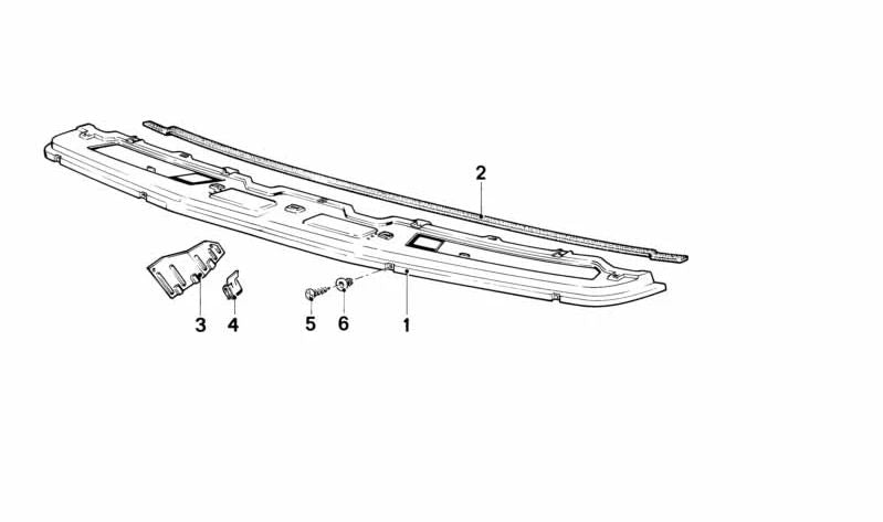 OEM Sealing 51711852672 para BMW E23. BMW original.